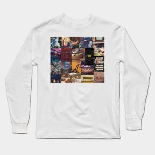 vintage 80s aesthetic collage Long Sleeve T-Shirt